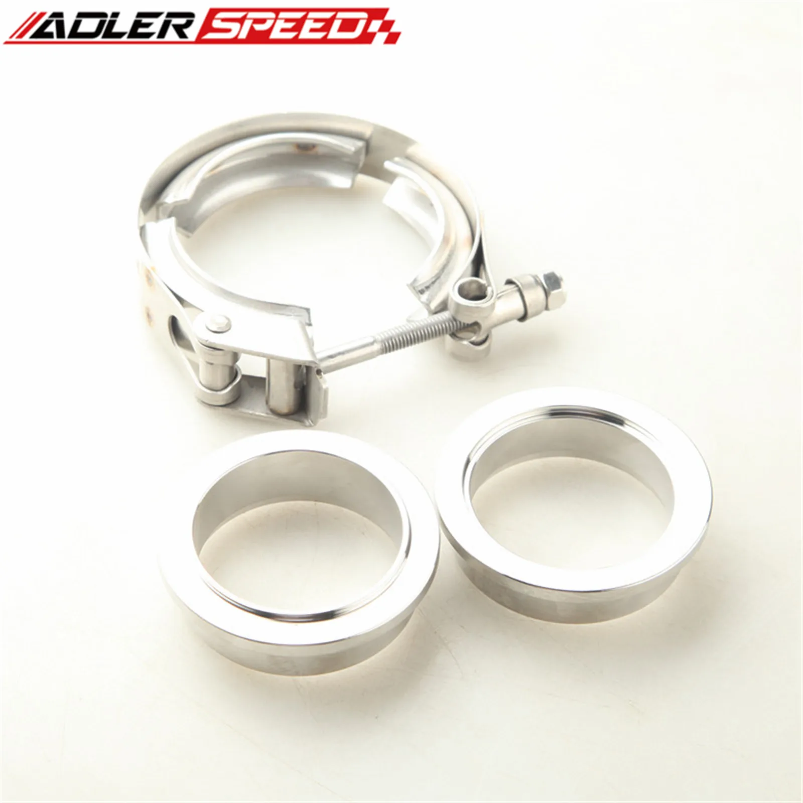 1.5"1.75"2"2.25"2.5"2.75"3" 3.5'' Turbo Exhaust Downpipe T304 SS V-Band Clamp Mild Steel Flange Kit 42,300원
