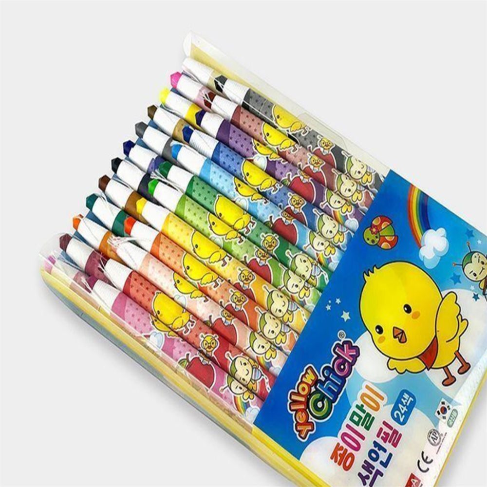 딜리고 노랑병아리 종이말이 색연필 24색 세트 색칠 미술학용품 초등선물 11,500원