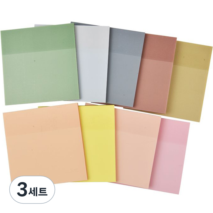 무라데스크 투명 방수 컬러 포스트잇 9종 x 50매 세트 66,630원