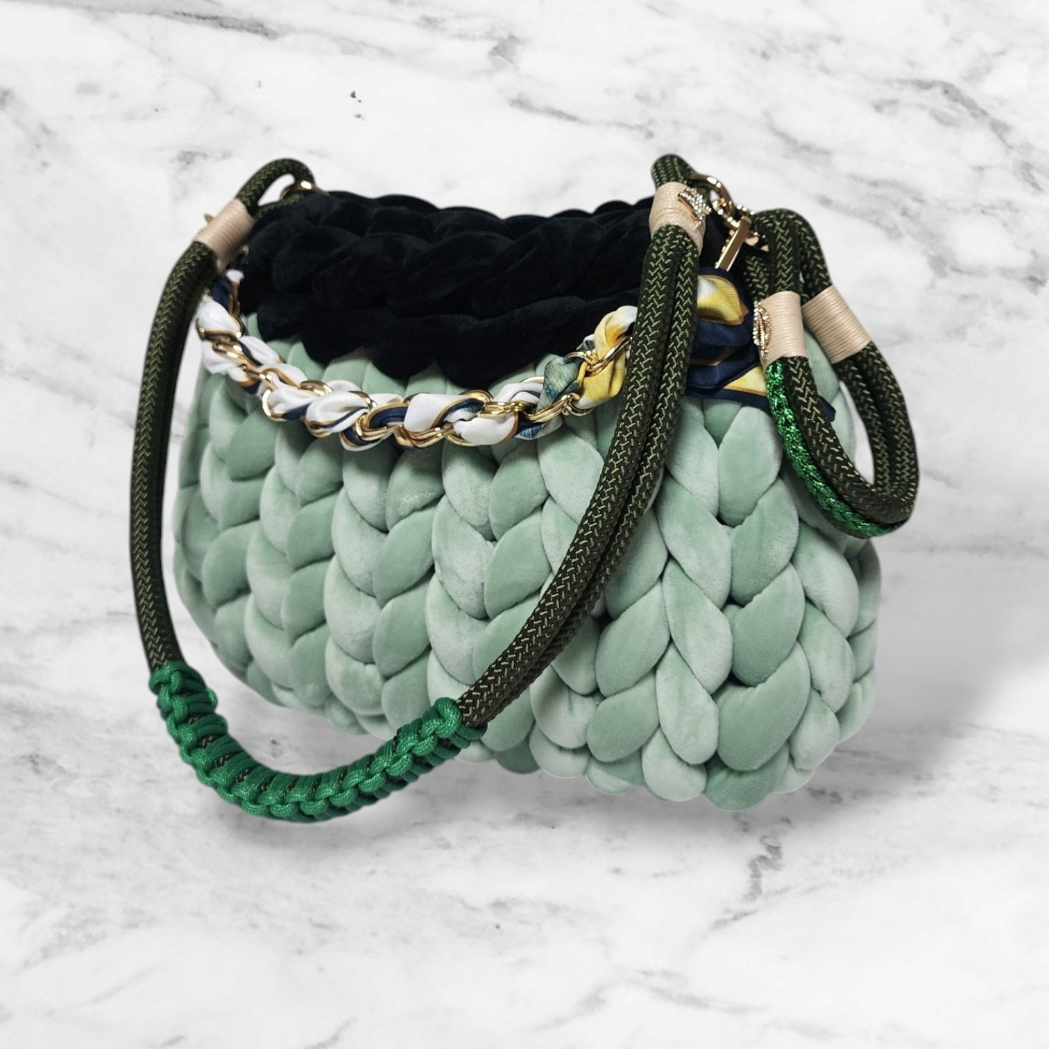 [또담뜨개] 자이언트얀 호보백 diy 패키지 뜨개 가방 뜨개질 세트, 그린, 1세트 26,900원