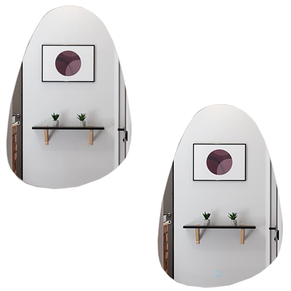 샘바스 3색LED거울 - 망고형, 걸이형, 터치스위치형, 노프레임, 인테리어, 예쁜거울 125,000원