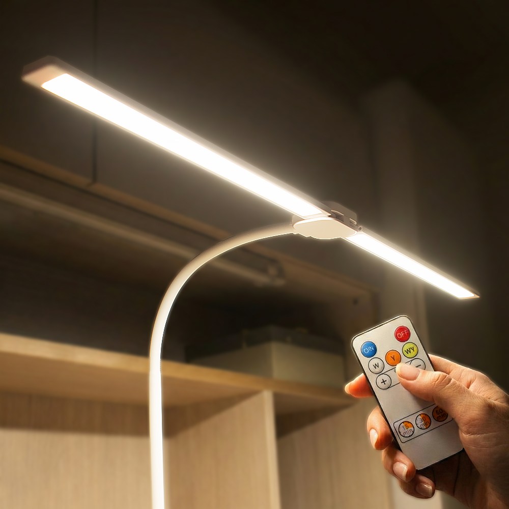 아이스터디 70cm 프로 와이드 LED 학습용 독서등 스탠드 책상 조명 클램프형 + 리모컨포함 41,950원