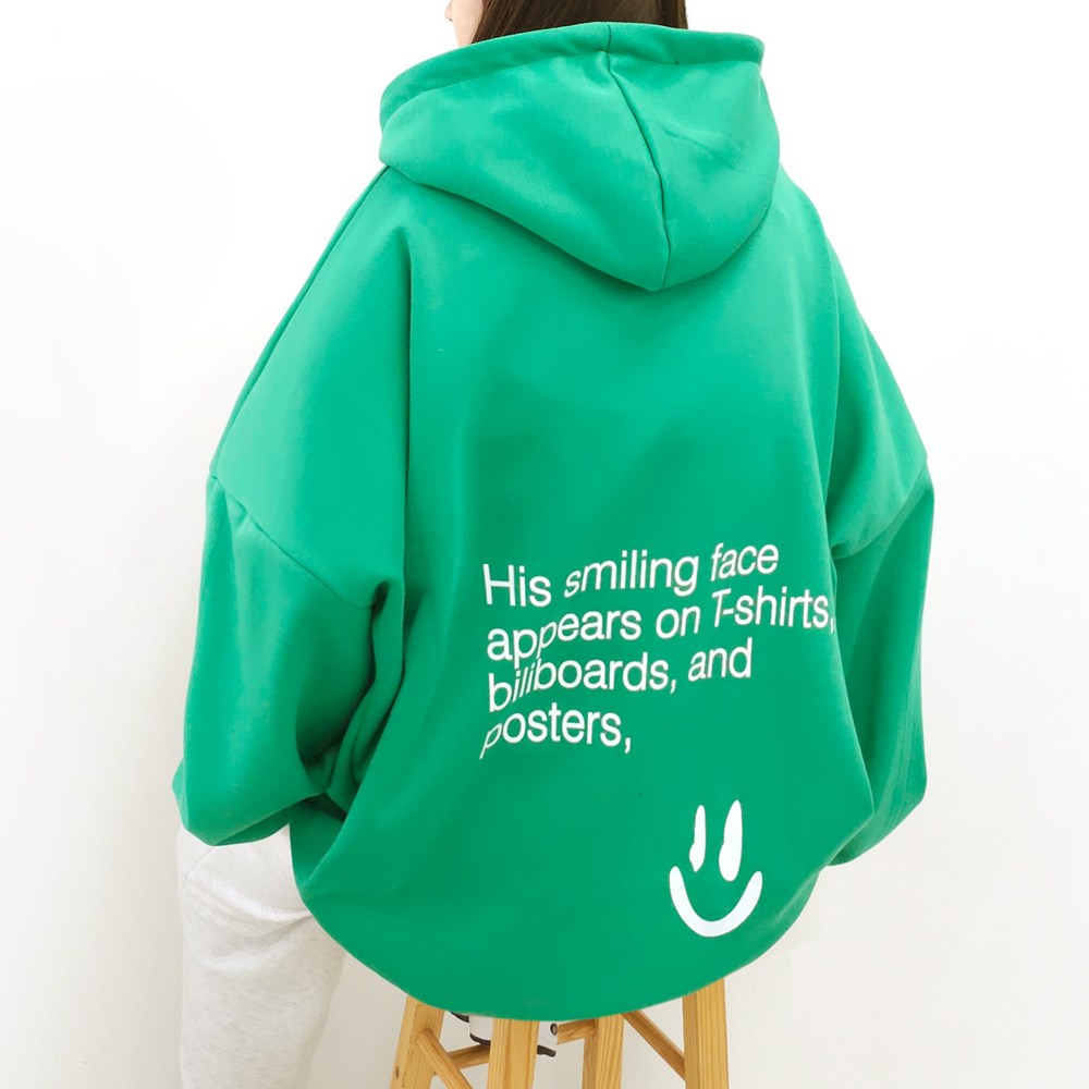 [6XL, 2COLOR] 스마일페이스 후드티 55~99까지 빅사이즈 오버사이즈 루즈핏 남여공용 홈웨어 박스 후드 25,900원