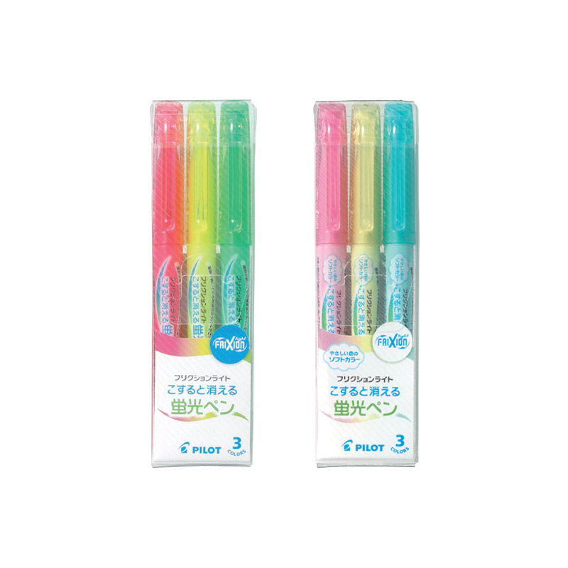 파이롯트 프릭션 지워지는 형광펜3색 세트 라이트 SFL-30SL, 3CS-소프트컬러 2,930원