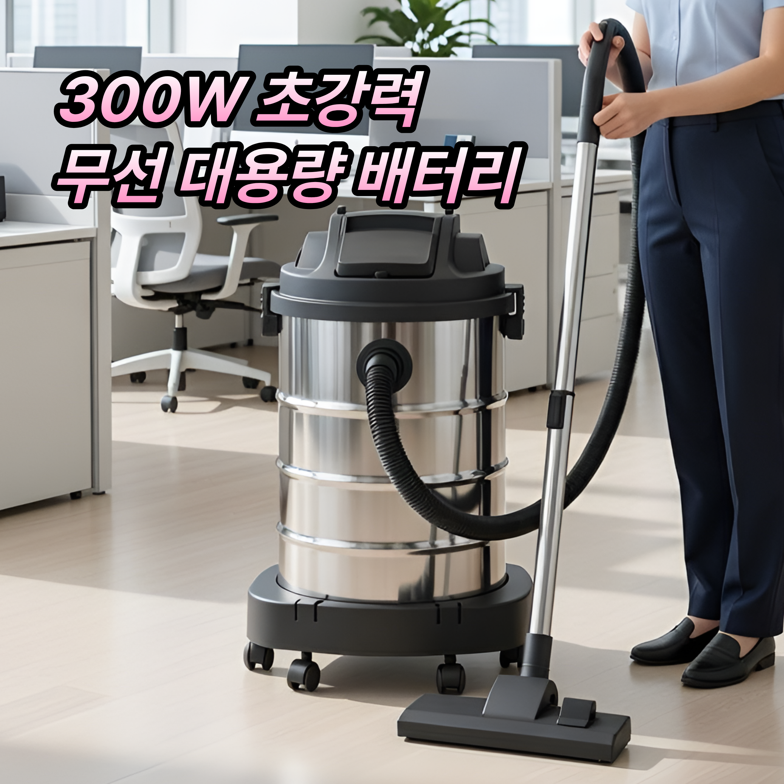 [300W 초강력흡입] 캐로스 흡입력좋은 무선청소기 1위 최신형 가정용 진공 소형, 블랙, CWV-BC30BL (30리터) 229,000원