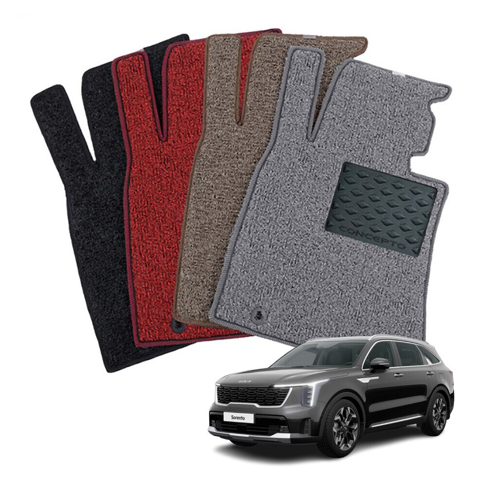 컨셉토 엣지확장형 코일매트 쏘렌토 운전석1p, 블랙, 131_5 쏘렌토MQ4(가솔린 디젤) 18,900원