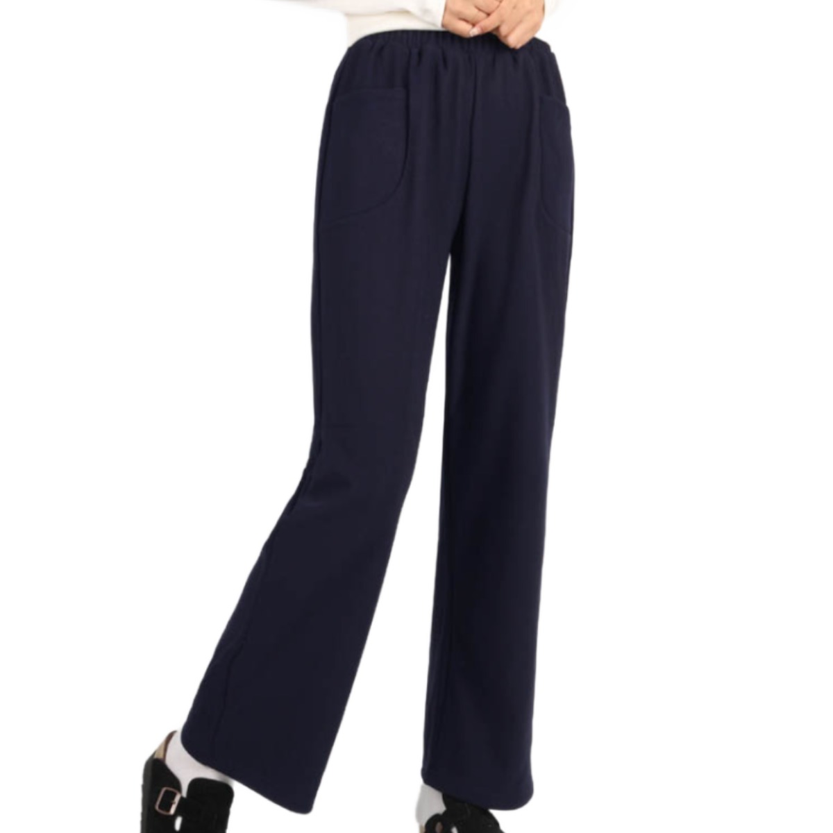 [GTM] 봄 가을 여성밴딩통바지 2장세트 여자 빅사이즈 스판 밴딩 와이드 팬츠 32,800원