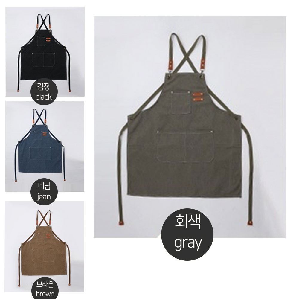 캔모어 생활방수 다용도 카페 공방 캔버스 포켓 앞치마 16,400원