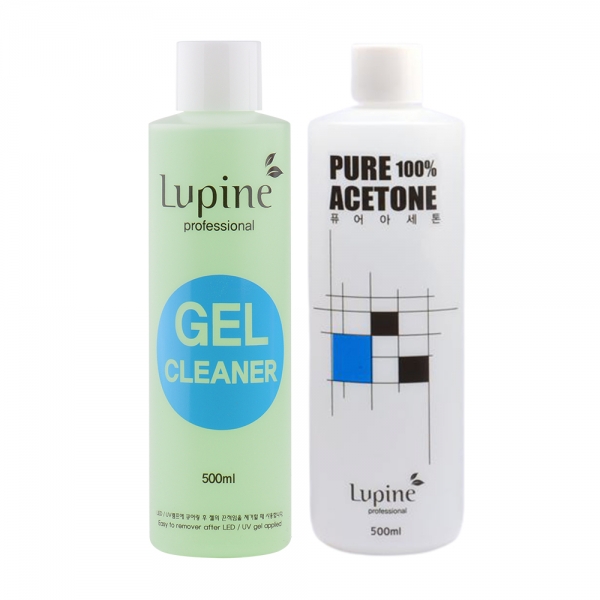 [누적판매18만병] 루핀젤크리너500ml + [누적판매8만병] 루핀퓨어100%아세톤500ml 11,000원