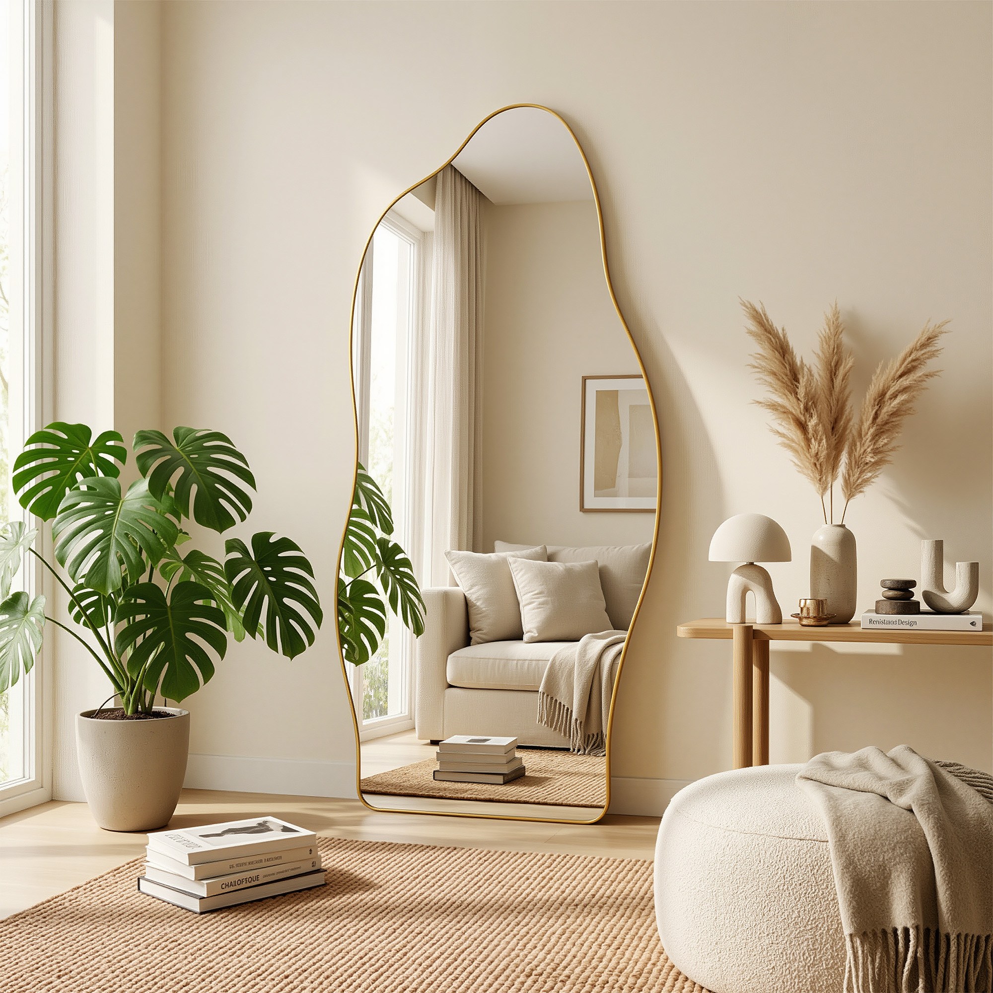 안토크 비정형거울 스탠드 벽걸이 거치형 대형 3in1 전신거울 1700X650 99,900원