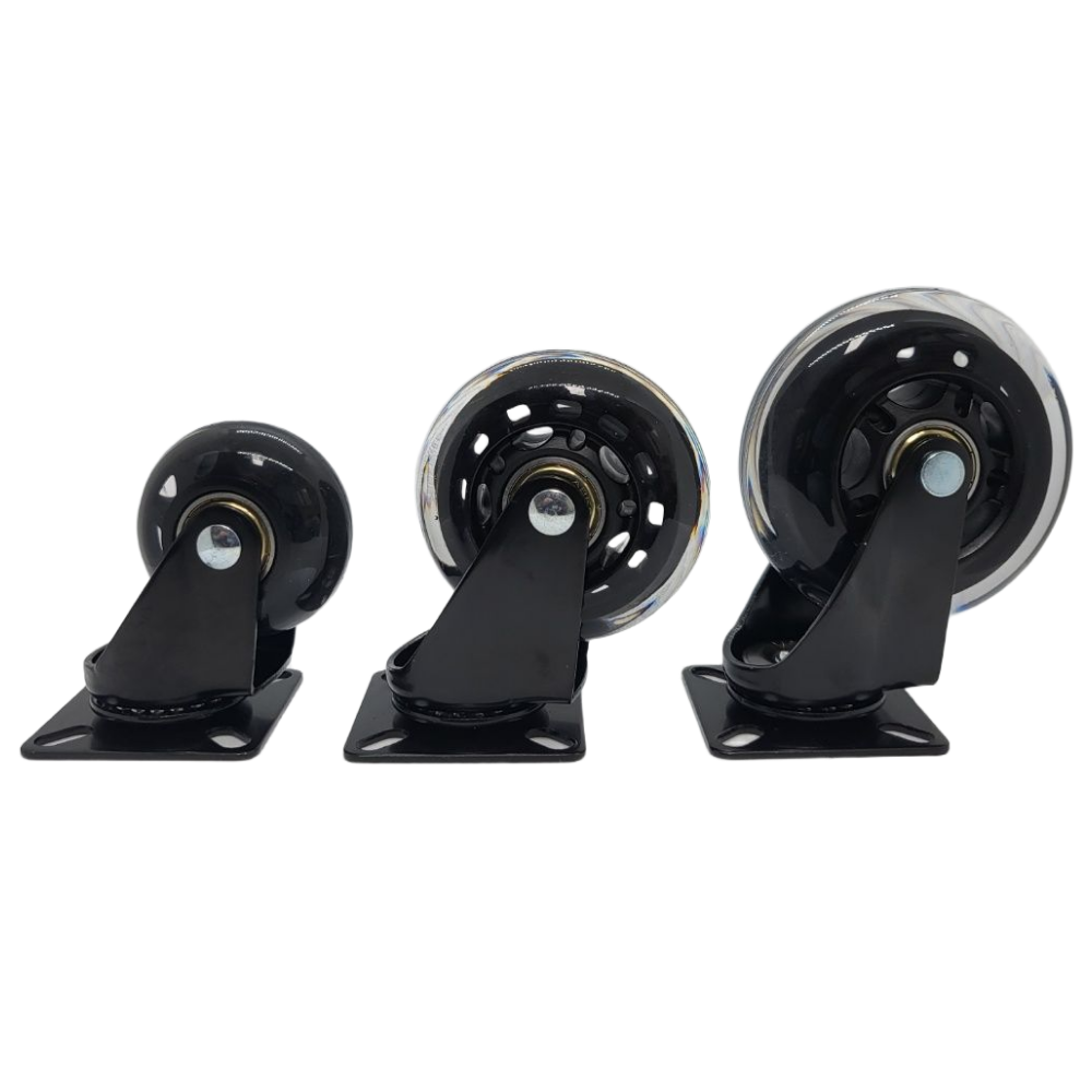 옐로구르미 무소음 우레탄 베어링 바퀴 평타입 회전 2인치 2.5인치 3인치 평판, 1개 3,250원