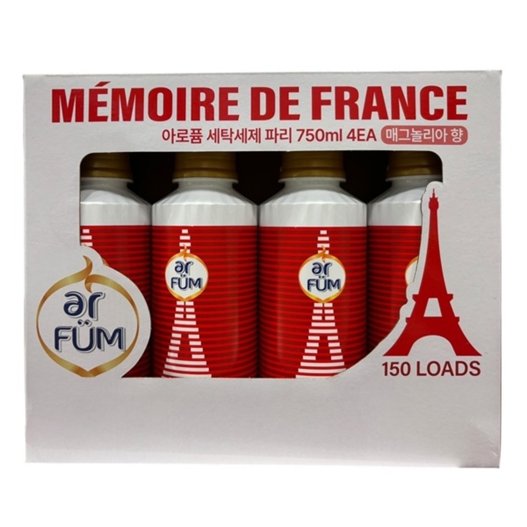 아로퓸 파리 고농축 세탁세제, 4개, 750ml 21,900원