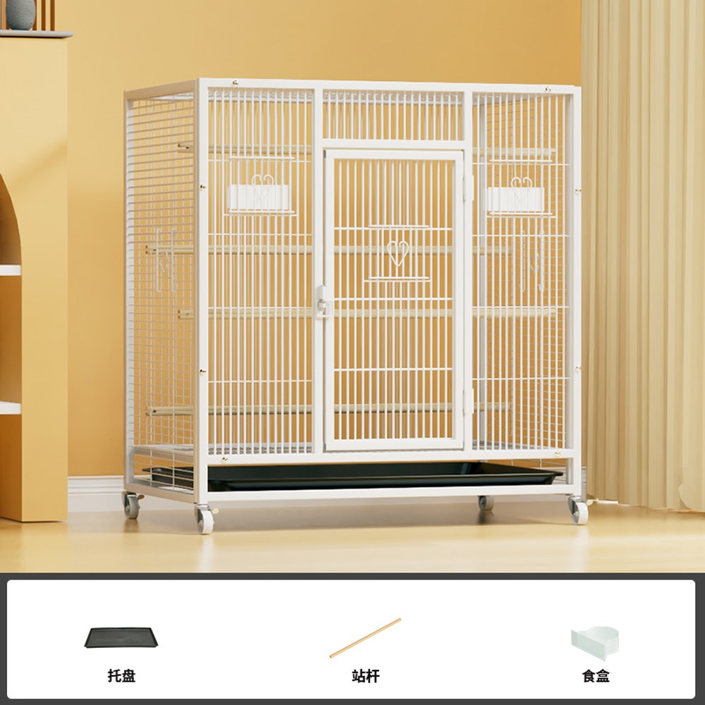 대형새장 앵무새케이지 바퀴달린 이동식새장 철제 124,300원