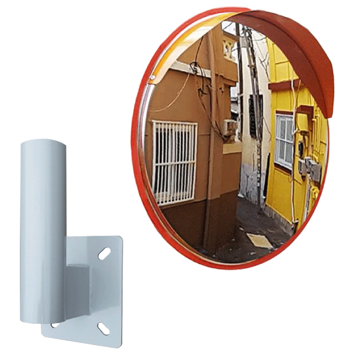 스텐반사경 600파이 벽브라켓 세트, 반사경(주황)+브라켓(스틸), 1개 171,000원