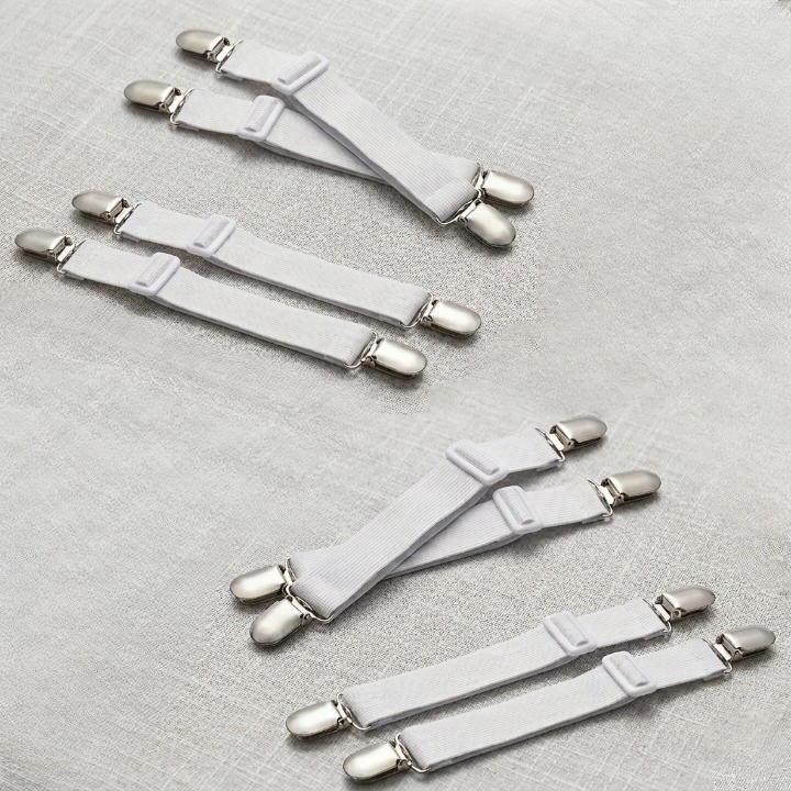 624C 침대시트 밀림방지 고정집게 일자형 8p, 화이트 5,800원