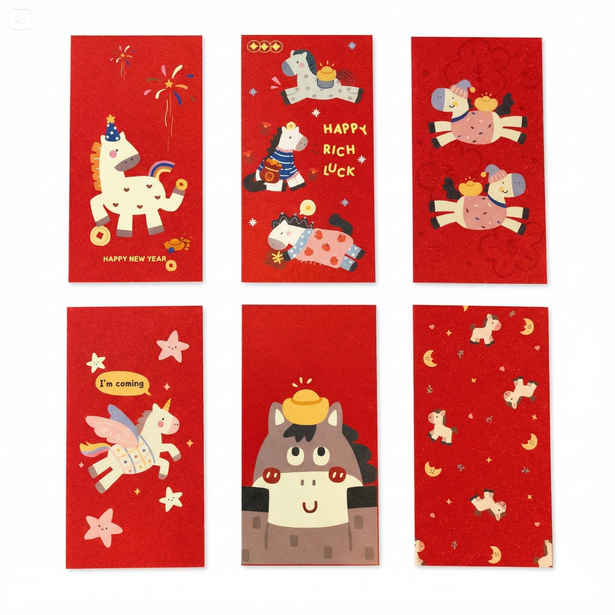 2026 병오년 고급 말띠 세뱃돈 봉투 설날 예쁜 용돈 봉투 말의해 현금봉투 새해봉투 7,800원