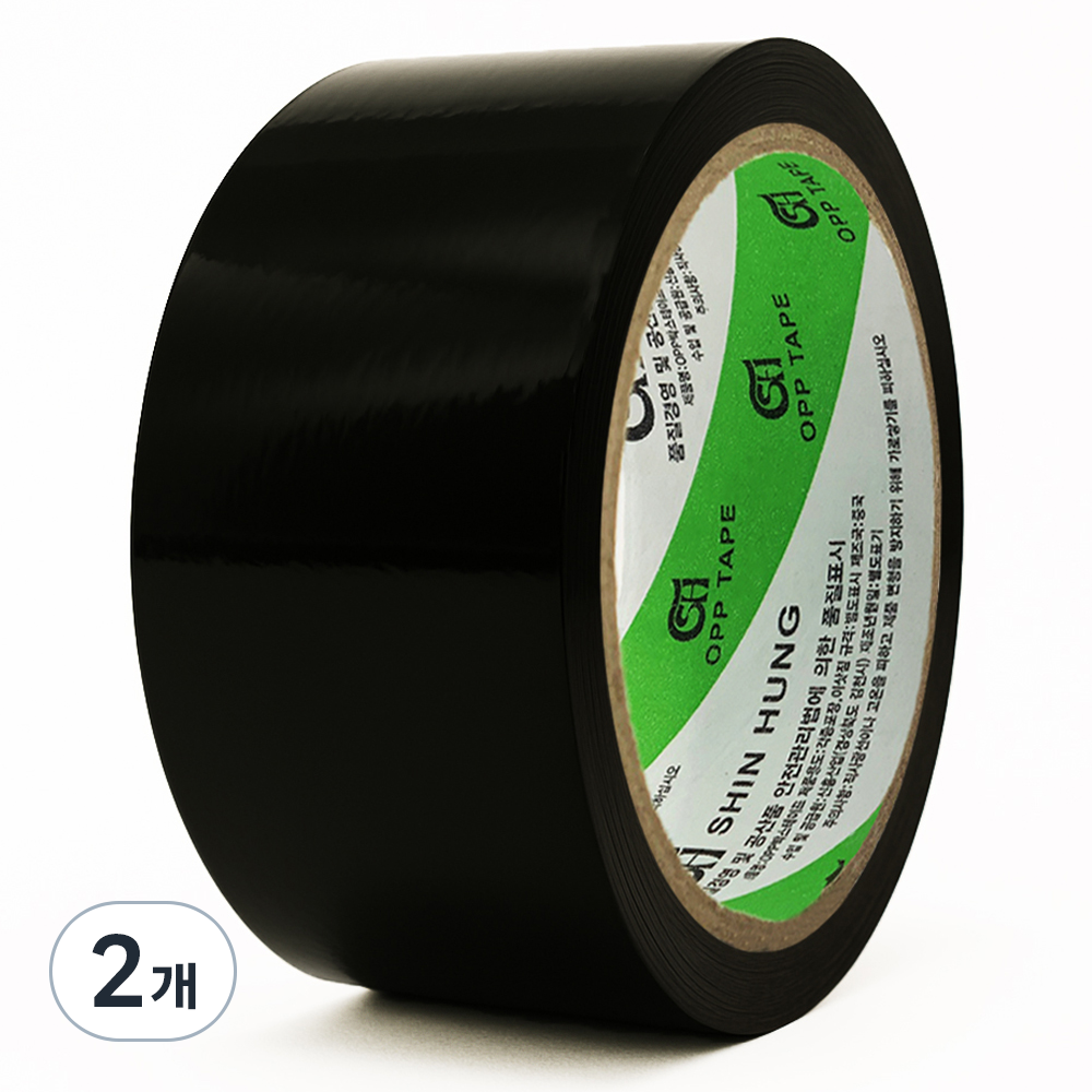 신흥테이프 박스테이프 검정 50m, 2개 5,000원