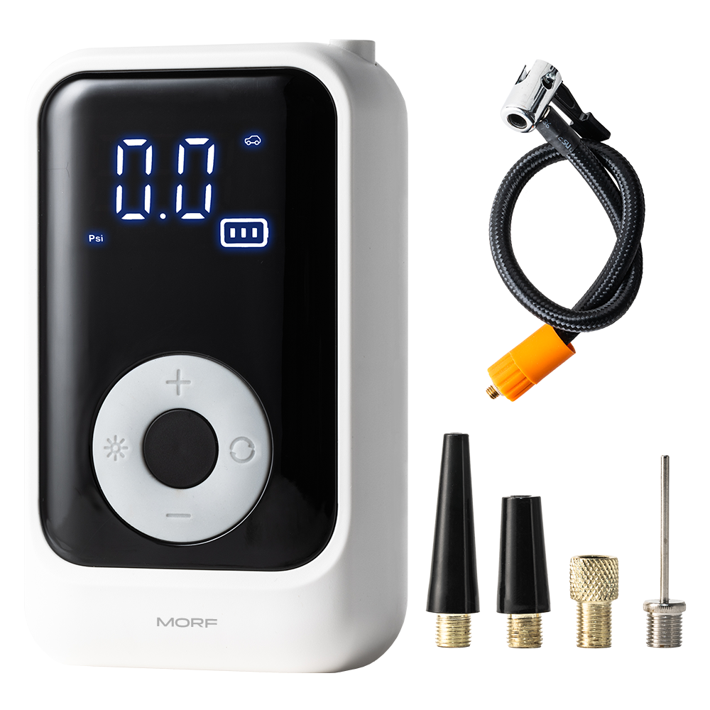 모프 자동차 타이어 무선 공기압 주입기 에어펌프 5000mAh + 70cm 양방향 노즐, 화이트, 1개 18,900원