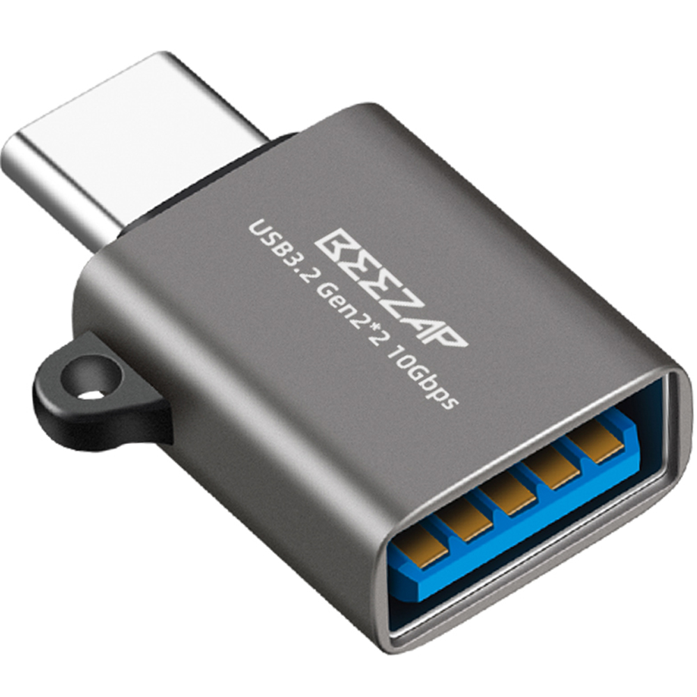 비잽 C타입 USB 3.2 Gen2 10Gbps OTG 변환 젠더 A to C 어댑터, 그레이, 1개, 26mm 5,000원