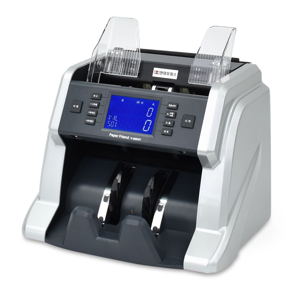 (현대오피스) 고급형 위폐감별 지폐계수기 V-500UV mel+28605La 536,050원
