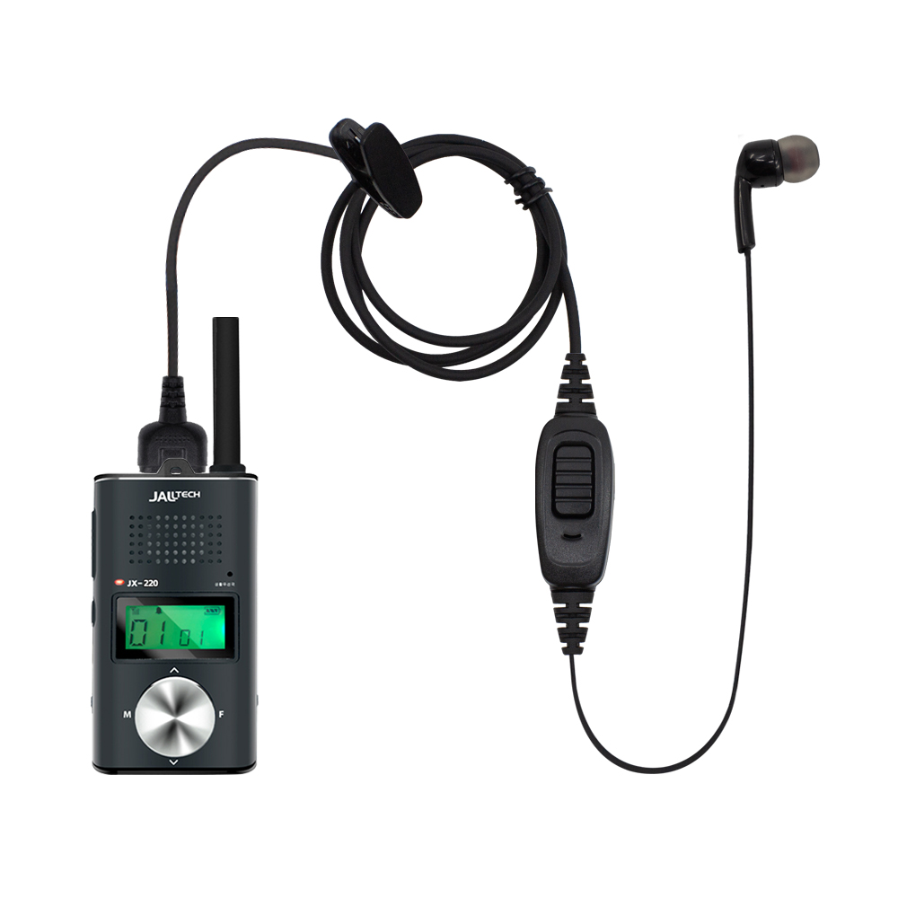 잘텍 무전기 JX-220/JX-200 호환 일체형 한줄 이어폰 스탠다드 2핀 리시버 (TM-EM2100) 7,900원