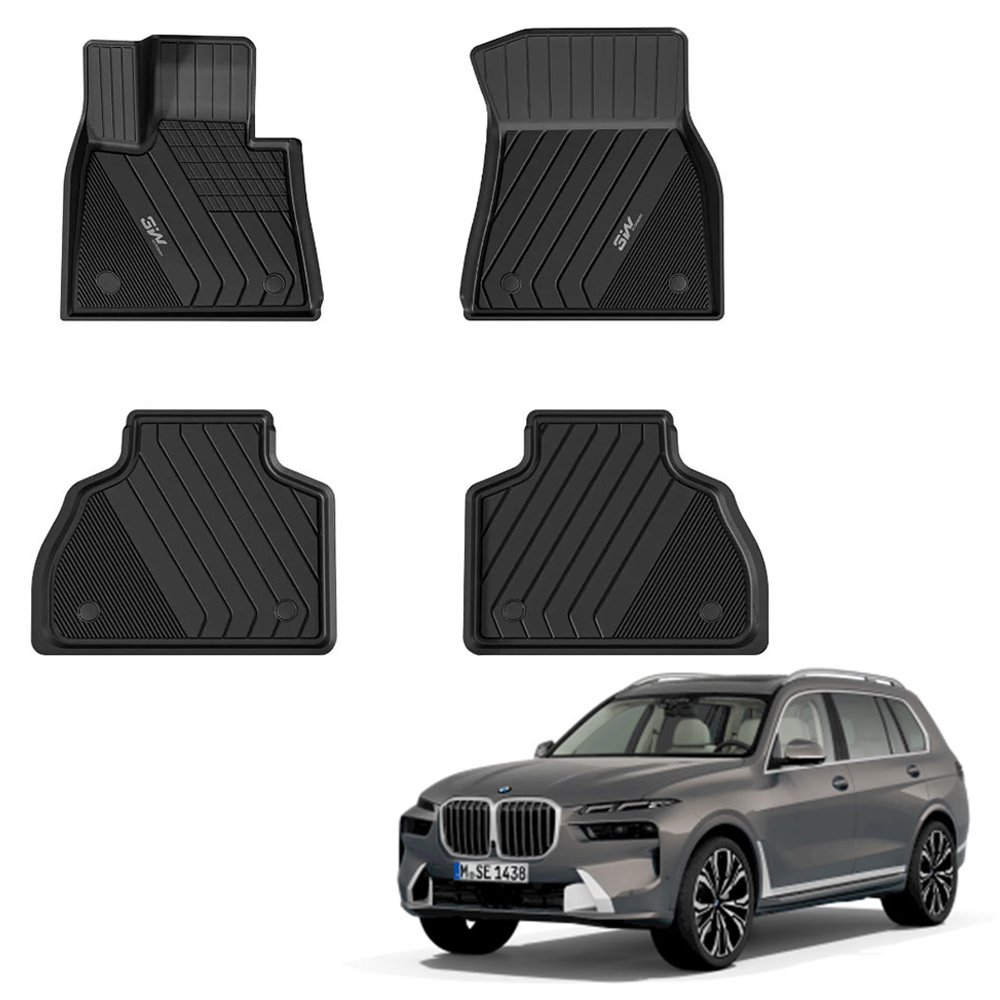 3W에코라이너 TPE 1열 + 2열 카매트 세트, BMW X7 G07 6인승 2019년 06월, BLACK 218,000원