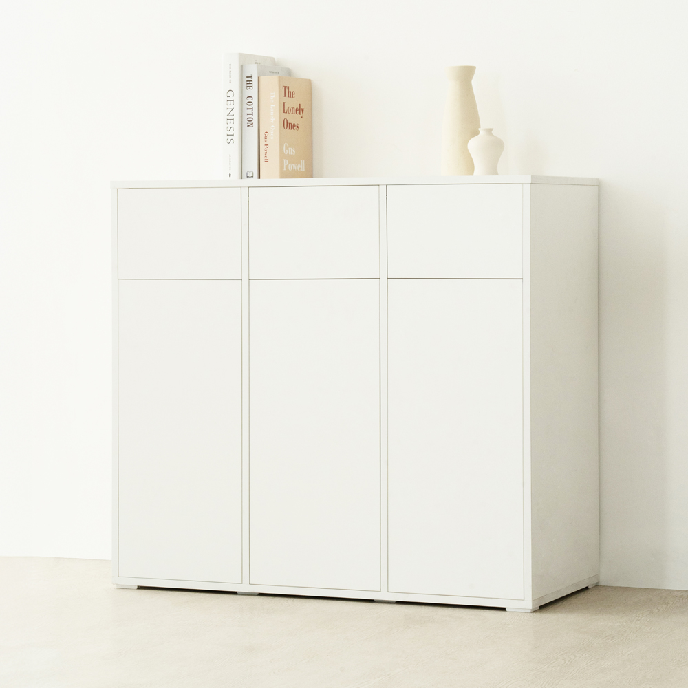 동서가구 클로 재활용 분리수거함 방문설치, 올화이트, 3단 134,000원