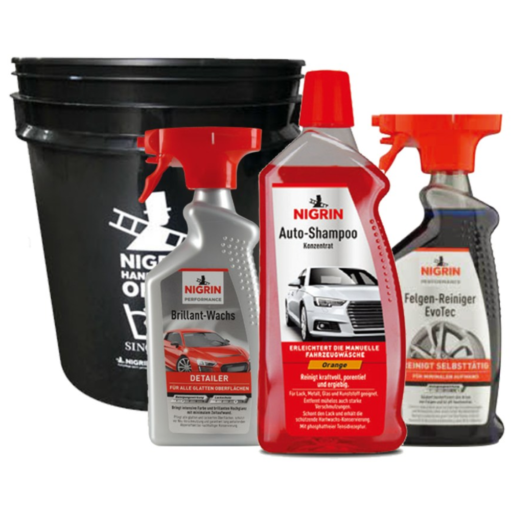[니그린 신차선물 4종 세트] 카샴푸+에보텍휠클리너+브릴리언트왁스터보+버킷, 1개 94,000원