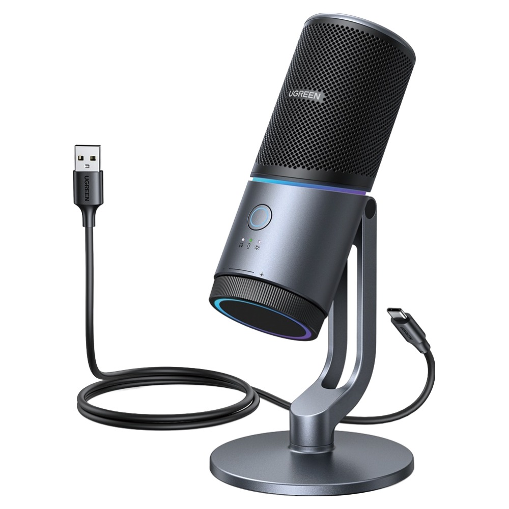 유그린 프리미엄 RGB LED 노이즈 캔슬링 USB 콘덴서 마이크, CM769, 혼합색상 69,000원