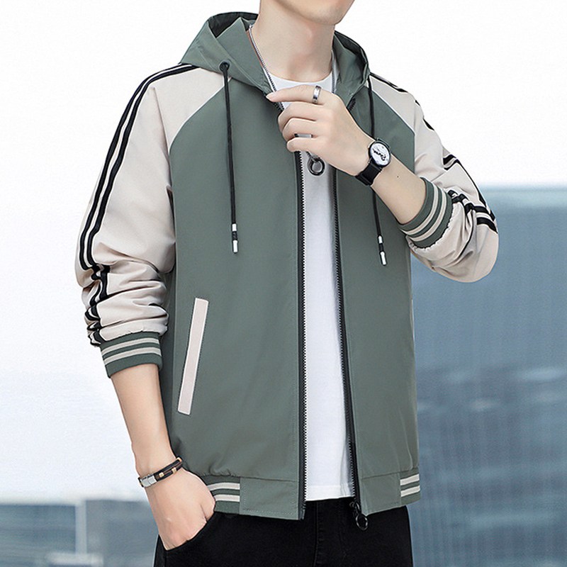 남성용 봄 가을 후드 점퍼 스타디움 자켓 24,800원