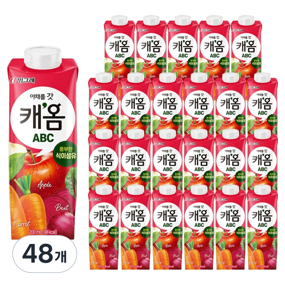 캐옴 ABC 주스, 200ml, 48개 36,510원