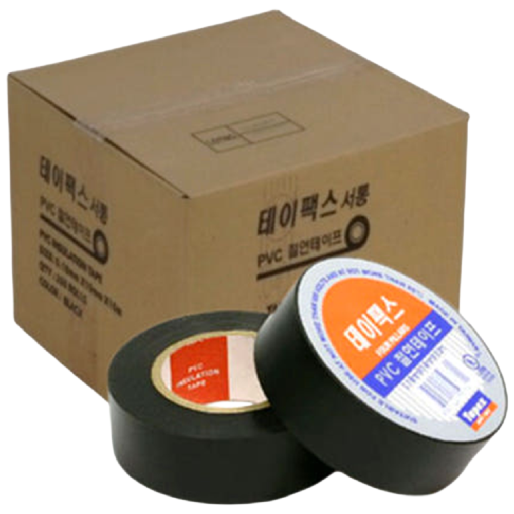 서통 전기테이프 테이팩스 절연 흑색 1박스 250개, 1박스 132,990원