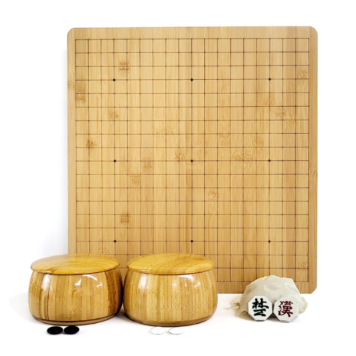 행복한 대나무 2CM 바둑판 종합 세트 라탄 대나무 라탄 대P 명석 장석2호 옥색 바둑알 알까기 오목 장기판 양면, MDK 52,000원