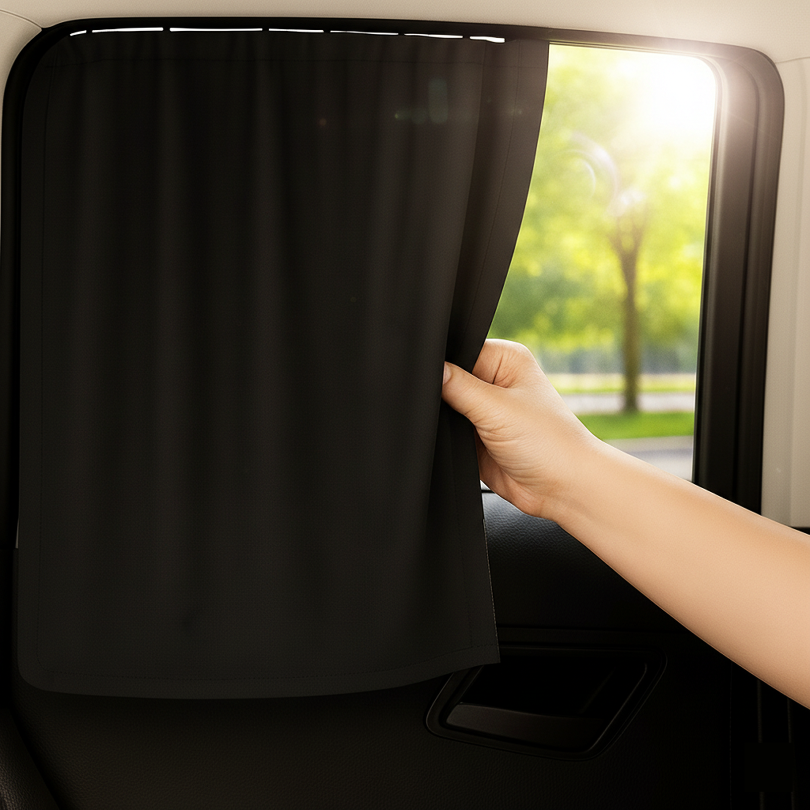 글로잉잇 초간편설치 레일형 차량 햇빛가리개, 2개, 블랙 25,300원