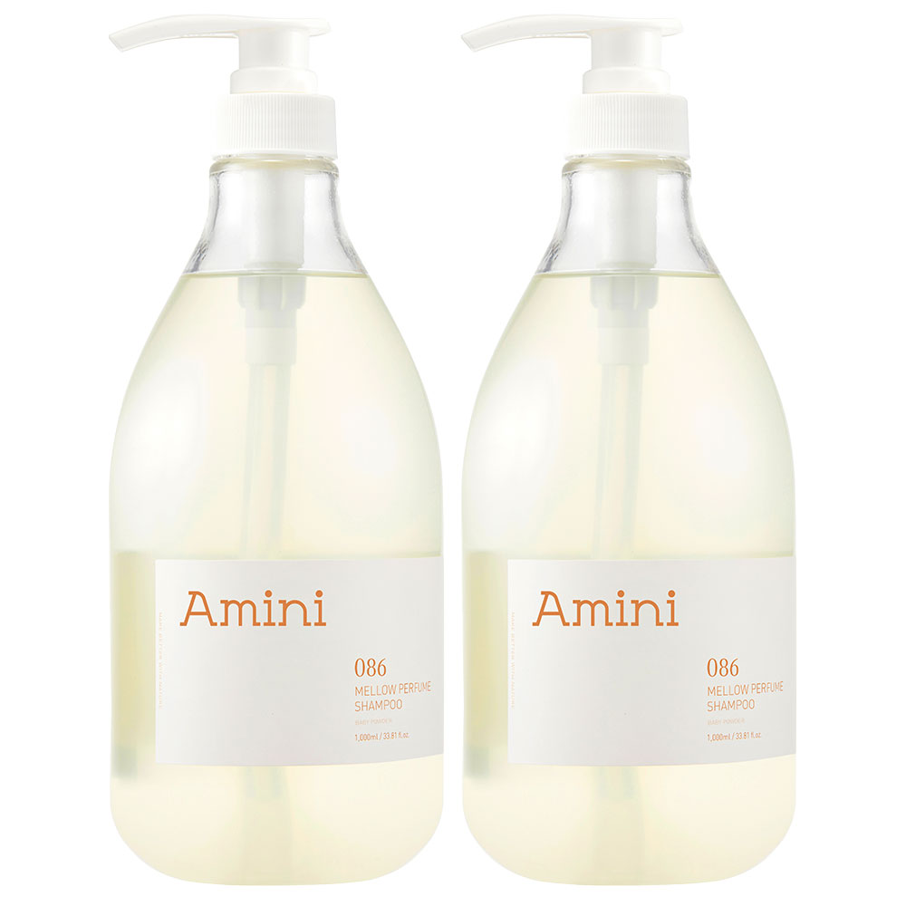아미니 약산성 단백질 두피케어 샴푸 베이비파우더향 (자연유래 계면활성제 100%) 1L 2개 23,900원