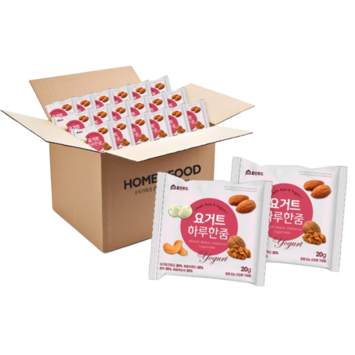 홈인푸드 요거트 하루한줌 낱봉 50봉, 50개, 20g 22,000원