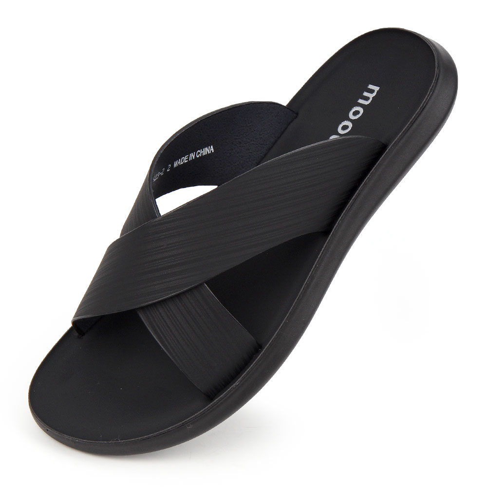 에스유니 발편한 고급 소가죽 크로스 남성 슬리퍼 정장 사무실슬리퍼 양말 증정 44,900원