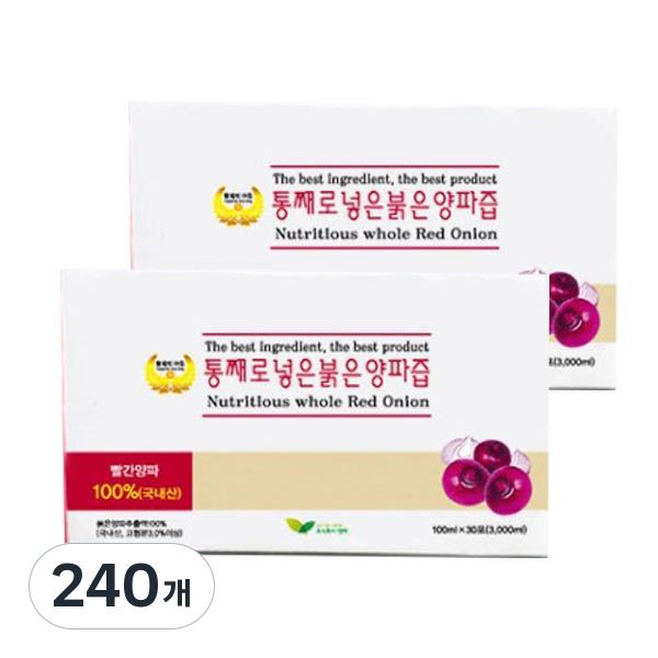 통째로 넣은 붉은양파즙, 240개, 100ml 91,960원