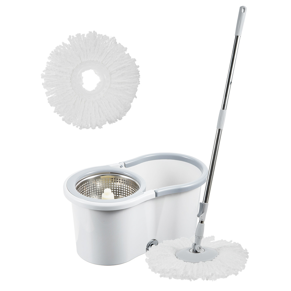 코멧 물걸레 청소기 세척 탈수통 + 밀대봉 + 극세사 걸레 2개입 15,270원