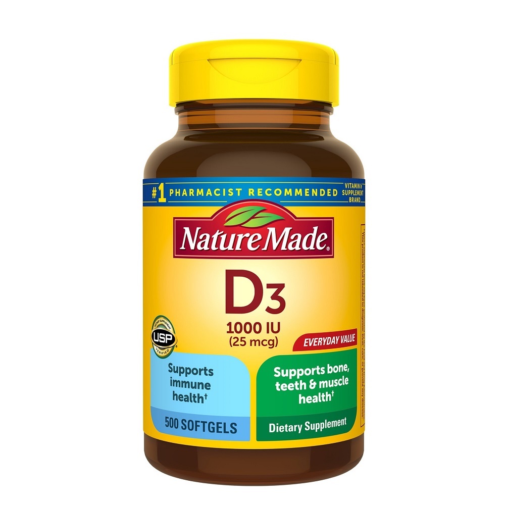 Nature Made 비타민 D3 1000 IU (25 Mcg) 500 소프트젤 57,500원