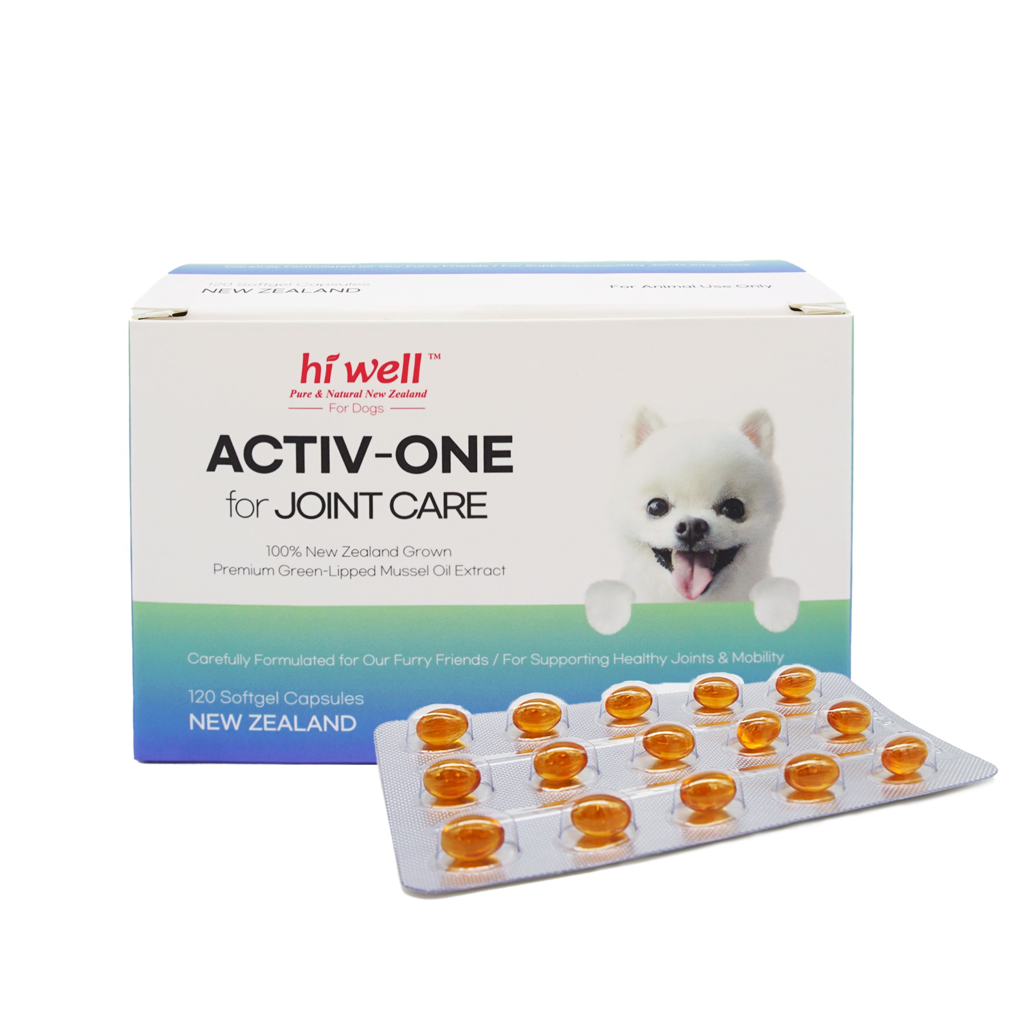 [뉴질랜드정품직배송](펫케어)하이웰 펫 강아지 액티브 원 for 조인트 케어 120소프트젤 캡슐 79,000원