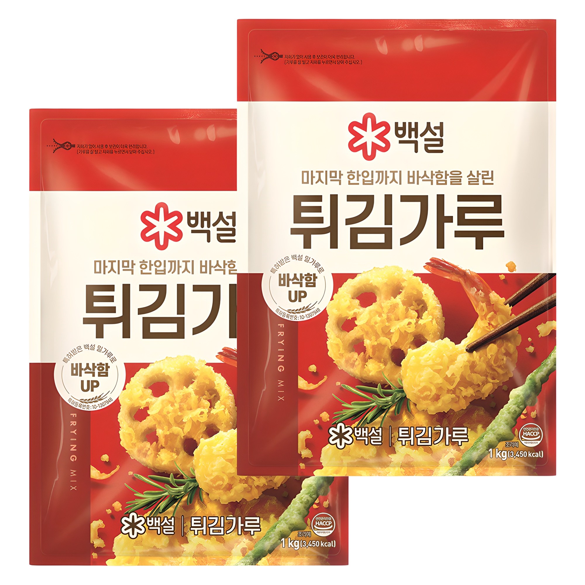 백설 튀김가루, 1kg, 2개 4,920원