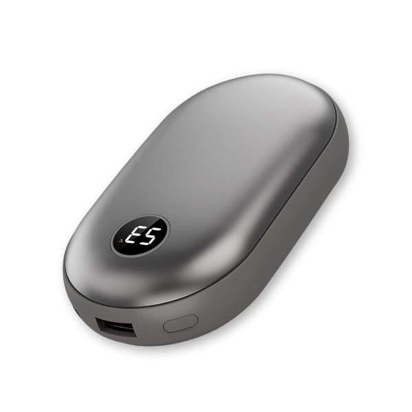 10000mAh 손난로 보조배터리 2in1 휴대용 핫팩 겸용 C타입 고속충전, 그레이, 어디나 25,000원