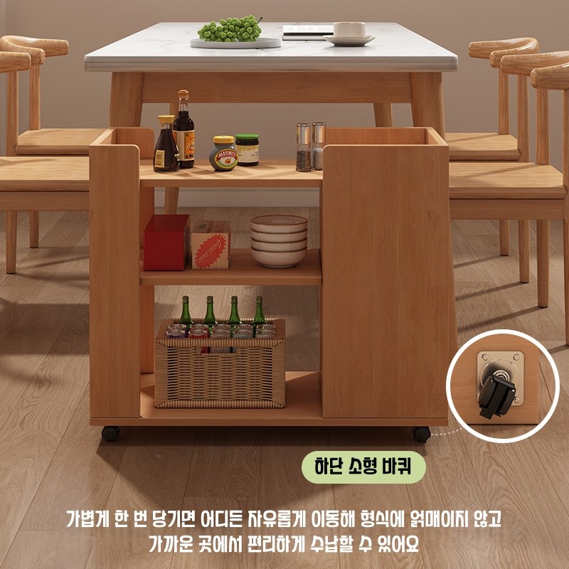 프리미엄 사이드테이블 이동식 사이드 테이블 소파테이블 침대 협탁, 원목색 99,880원