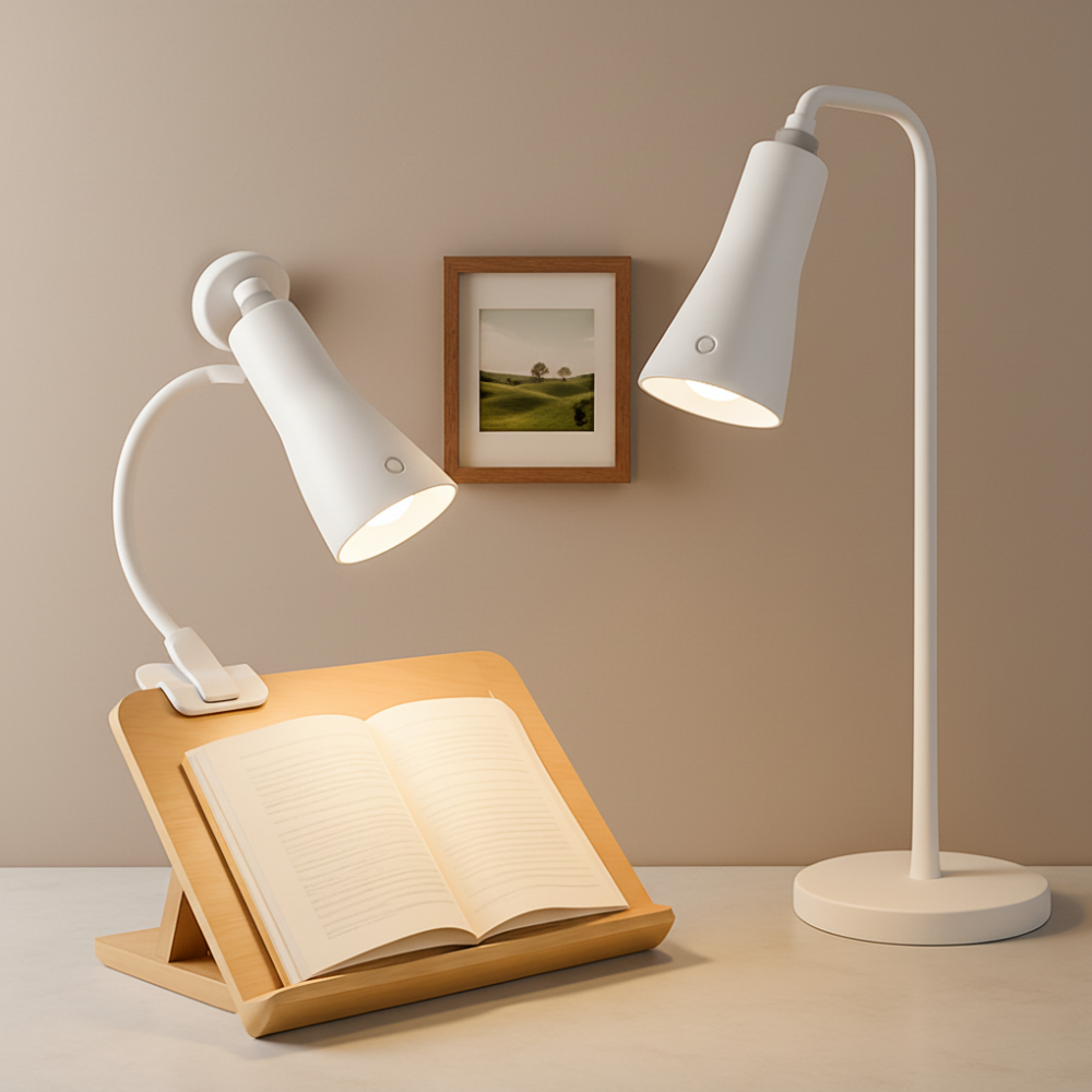 3in1 무선 LED 데스크램프 스탠드 클립 벽걸이 마그네틱 독서조명 인테리어 선물용 화이트, 화이트 38,800원