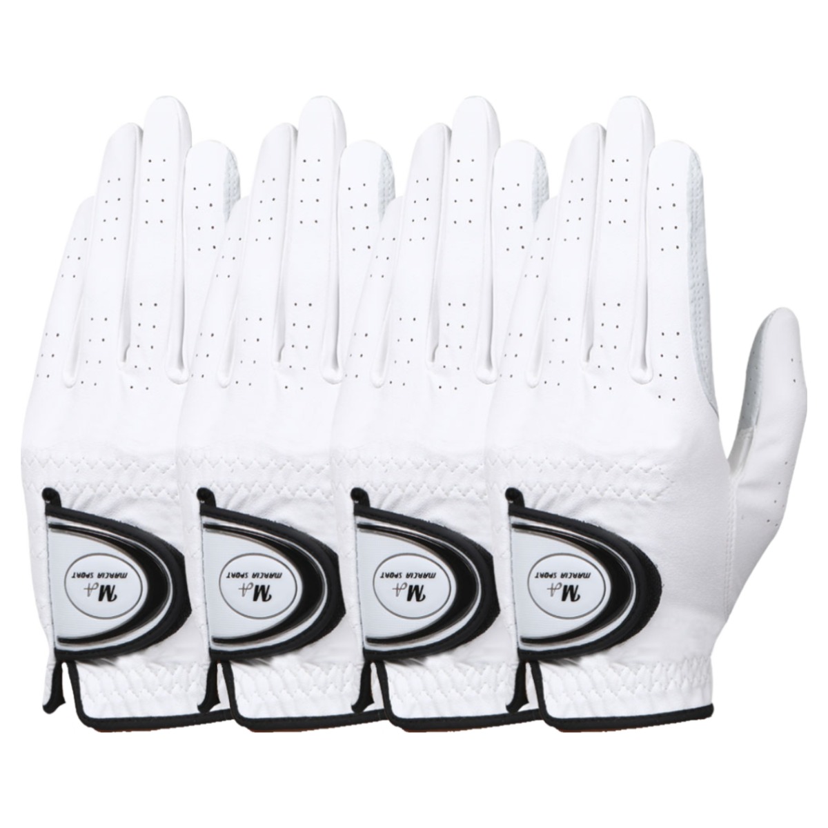 마르시아 남성용 반양피 골프장갑 왼손착용4장 21~26호, 화이트, 4개 15,090원