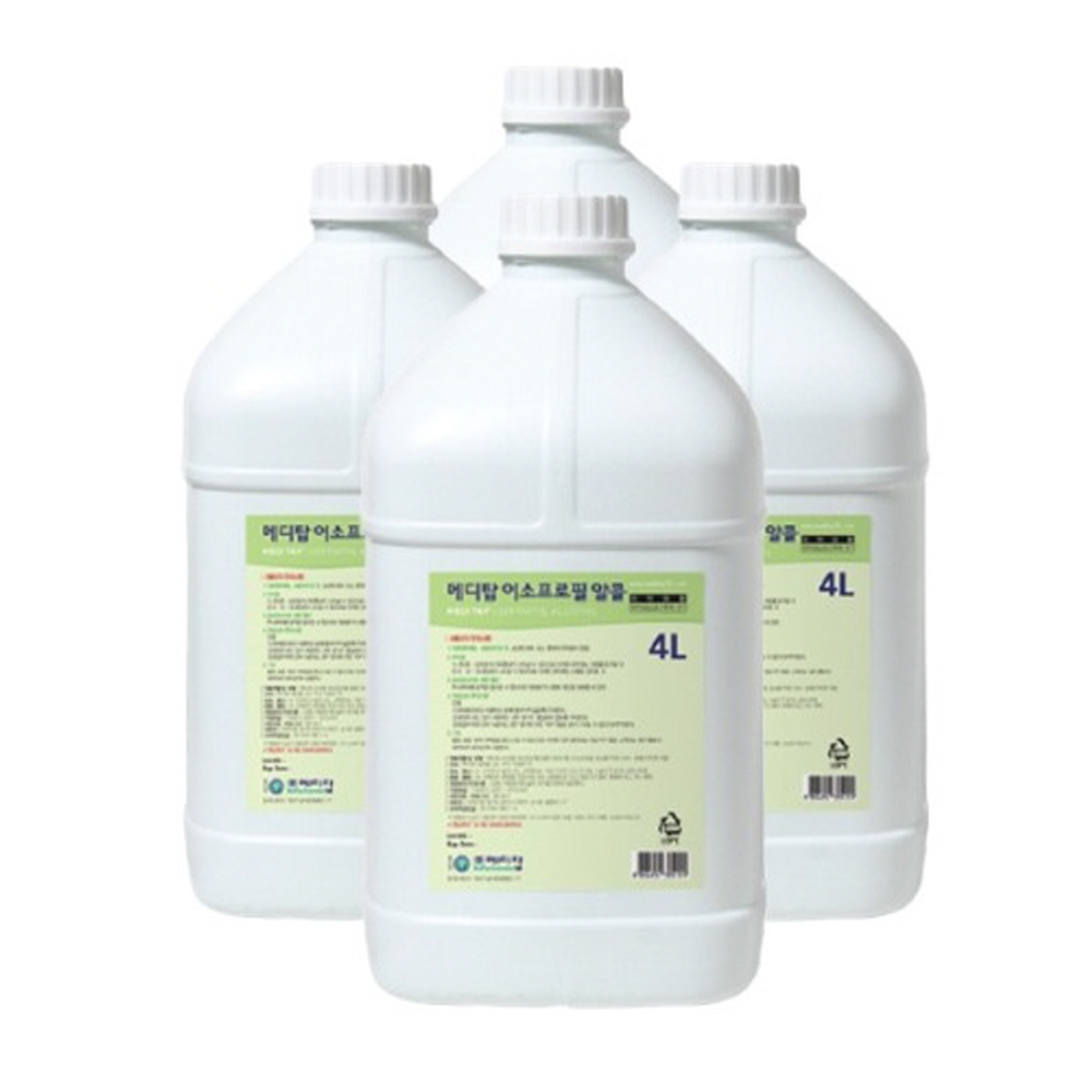 메디탑 소독용 이소프로필알콜 의약외품 70% 4L 4병 101,200원
