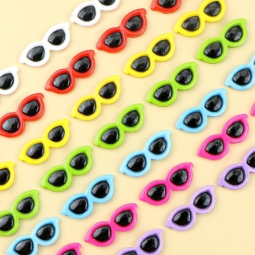 미니어처 칼라 기본 선글라스 장식 데코 10개입, 핫핑크, 1개 1,100원