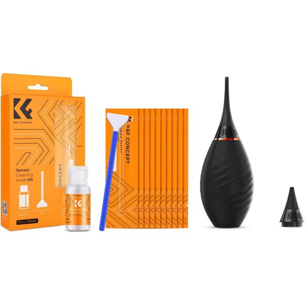 KF Concept 24mm 풀프레임 센서 클리닝 스왑10개 + 20ml 클리너 롱 노즐숏 노즐 에어 블로어 니콘 소니 캐논 DSLR 카메라 호환 90,600원