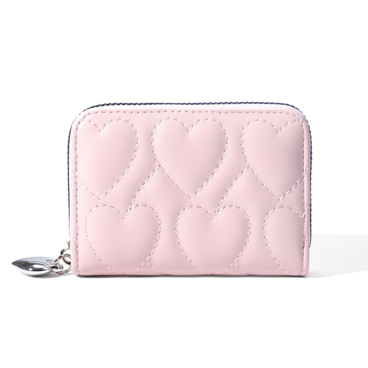 코제 아코디언 카드지갑 소가죽 하트 엠보싱 반지갑 15,700원